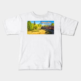 Cumbres and Toltec Narrow Gauge Railroad Route Kids T-Shirt